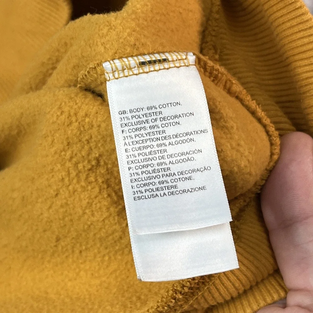 The North Face Hoodie Mens M Orange Never Stop Exploring Pullover Sweatshirt